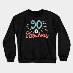 90th Birthday t-shirt Crewneck Sweatshirt